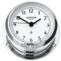 WEMPE Yacht Clock 95mm Ø (PIRATE II Series) Yacht clock chrome plated with Arabic numerals